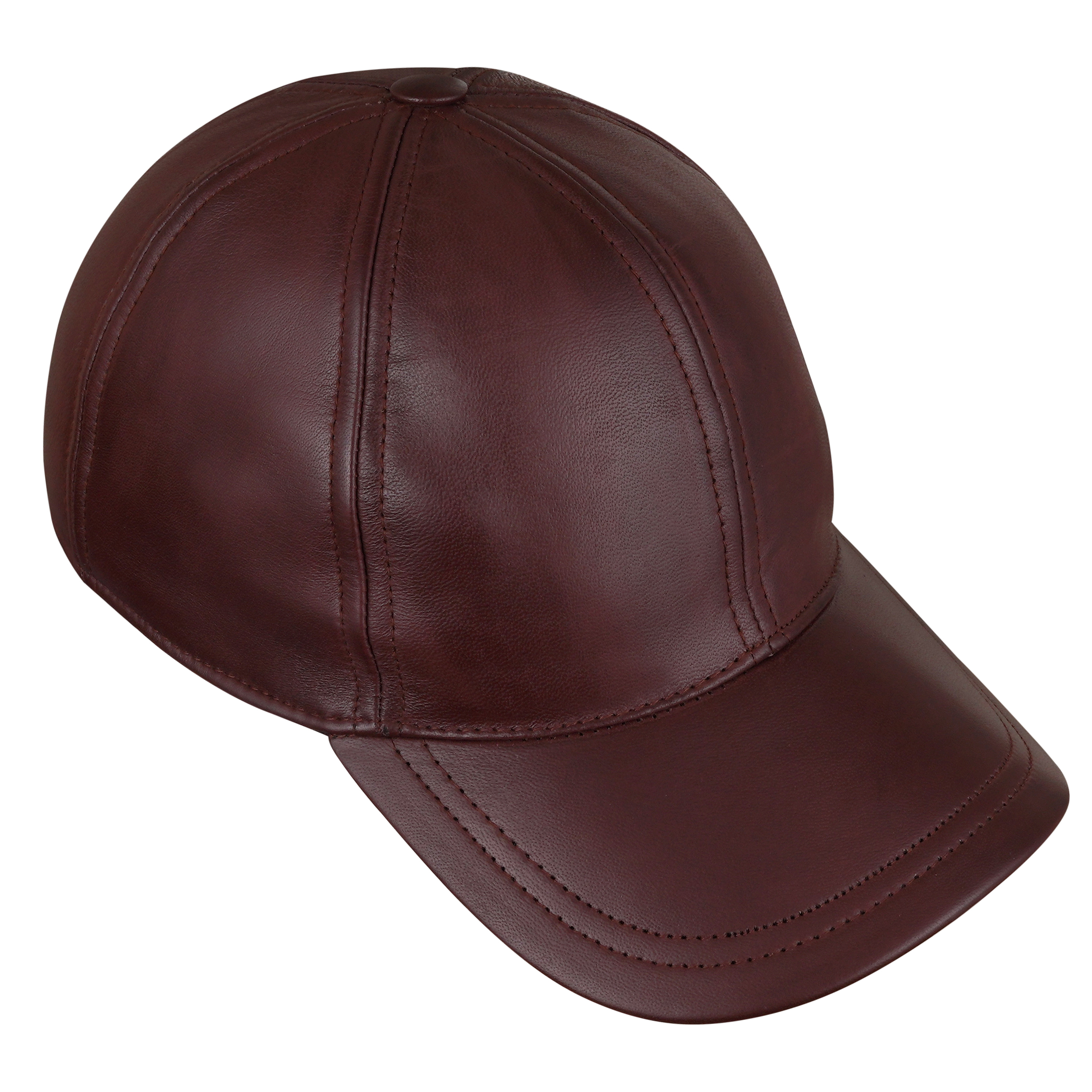 Baseball Leather Cap - Men's