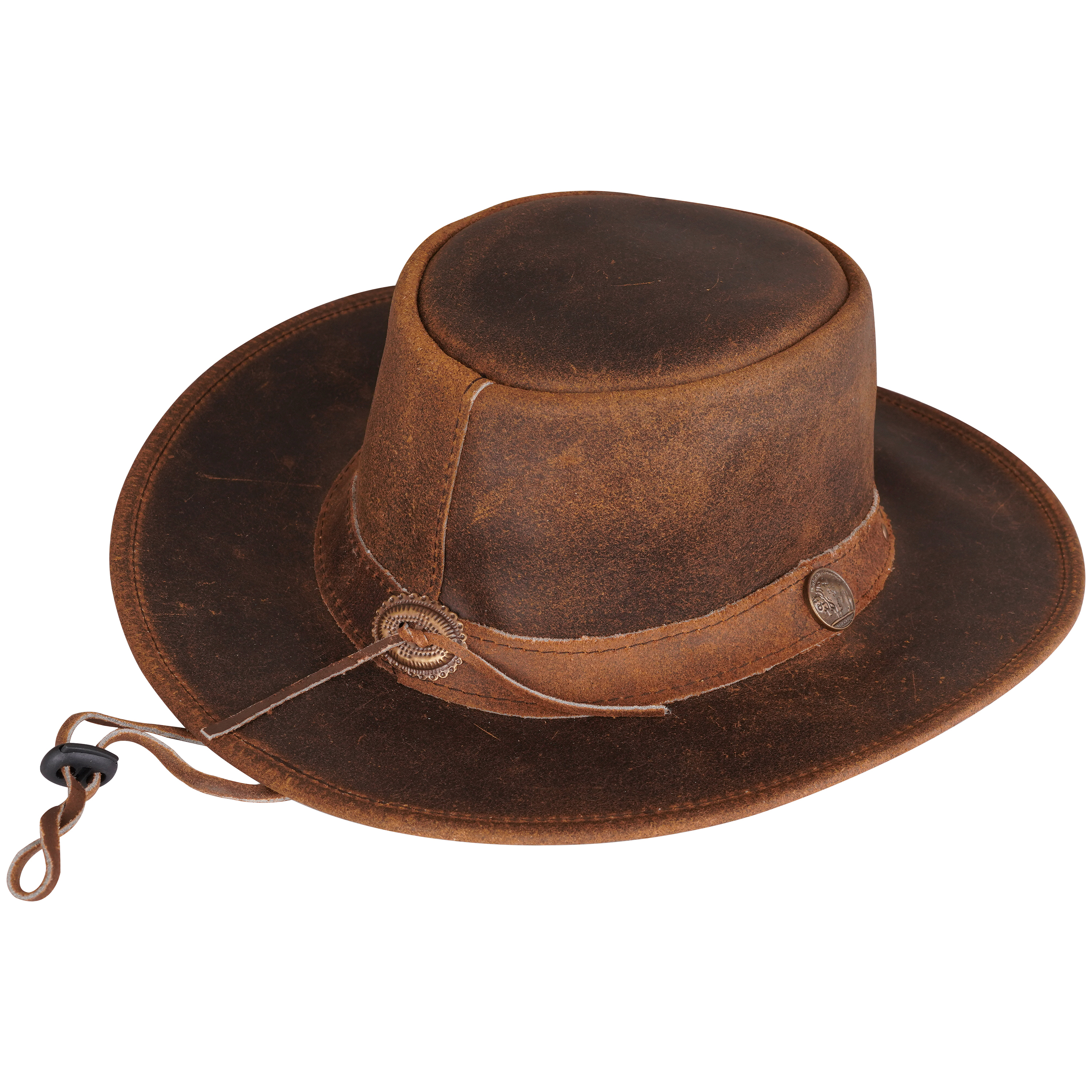 Western Cowboy Leather Hat – Men's