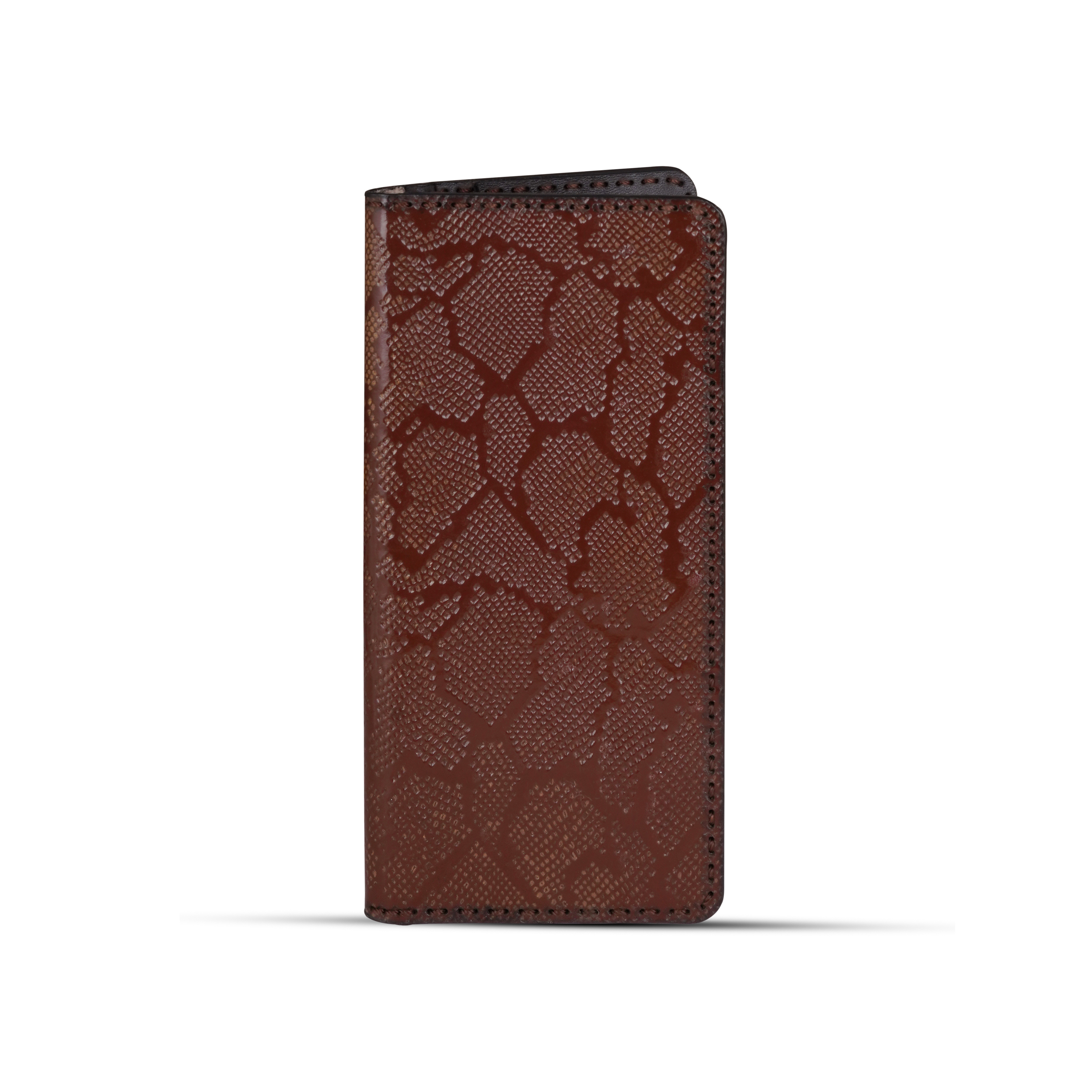 Snake Print Long Wallet Brown - Mens / Ladies
